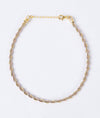 Zehra Braided Italian Silver Anklet