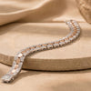 925 Silver Dual-Tone Italian Men`s Silver Bracelet