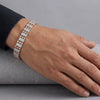 925 Silver Party Wear Italian Mens Silver Bracelet