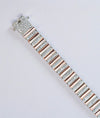 Valente Righe Italian Men`s Silver Bracelet