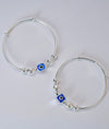Divine Glint Evil Eye Silver Baby Bangles