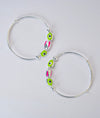 Glow Guard Evil Eye Design Silver Baby Bangles