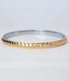 Rajhansa Dual-Tone Mens Silver Kada