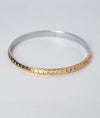 Rajhansa Dual-Tone Mens Silver Kada