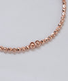 Soneya Rose Gold Beaded Italian Silver Anklet