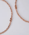 Soneya Rose Gold Beaded Italian Silver Anklet