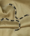 Noor Nazariya Classic Black Beads & Silver Baby Anklet