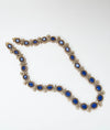 Nocturna Royale Victorian Sapphire Short Silver Necklace