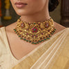 925 Sterling Silver Varnika Floral Temple Wedding Choker