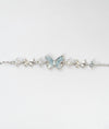 Papillon Celeste Butterfly Charm CZ Silver Bracelet