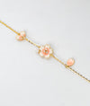 Sakura Serenade Gold Plated Silver Bracelet