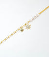 Celeste Lumina Starburst Gold-Plated Silver Bracelet