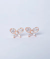 Lucentezza Farfalla Butterfly Italian Silver Studs