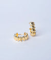 Lusso Lino Gold-Plated Sterling Silver Hoop Earrings