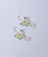 Papillon Mellow Enamel Gold Plated Silver Earrings