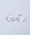 Bluma Pearl Blossom CZ Silver Studs