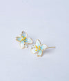 Sakura Serenade Floral CZ Silver Studs