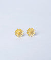 Solara Flora Gold Plated Silver Studs