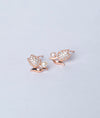 Amara Fiore Floral Bud Italian Silver Studs