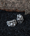 Fleurire Bloom Cluster CZ Silver Studs