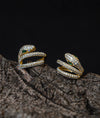 Serpente Luxe CZ Sterling Silver Studs