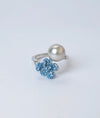 Fiorella Bloom CZ & Pearl Silver Ring