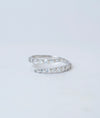 Lunaria Twisted CZ Silver Ring