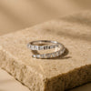925 Silver Lunaria Twisted CZ Daily Wear Ring