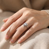 925 Silver Luna Rosa Floral CZ Daily Wear Ring