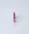 Rosetta Luxe Pink CZ Silver Band Ring