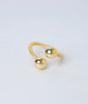 Solara Minimalist Gold Plated Silver Ring