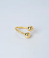 Solara Minimalist Gold Plated Silver Ring