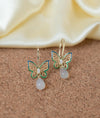 Papillon Mellow Enamel Gold Plated Silver Earrings