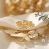 925 Silver Mallika Gold Plated Floral Band Ring for Women