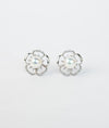 Blossoma Eclat Floral CZ Silver Studs