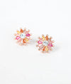 Soleil Radiance Multicolour Italian Silver Stud Earrings