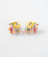 Fiorita Allegra Floral CZ Silver Studs