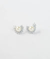 Pravya Pearl Radiance CZ Silver Studs