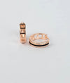 Kavya Rose Gold Italian Silver Hoop Earrings