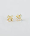 Varnika Enamel Petal & CZ Silver Studs