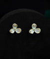 Taruva mother of pearl floral CZ Silver Studs