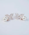 Aabha Floral Pearl Italian Silver Studs