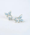 Mariposa Luminosa Crystal CZ Silver Studs
