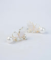 Tarua Pearl & Butterfly CZ Silver Studs