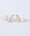 Celestia Papillon Butterfly Italian Silver Stud Earrings