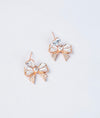 Fiocco Incanto Italian Bow Inspired Silver Studs