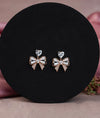 Fiocco Incanto Italian Bow Inspired Silver Studs