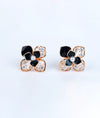 Noor Fleure Floral Italian Silver Studs for women