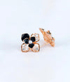 Noor Fleure Floral Italian Silver Studs for women