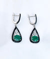 Emera Emerald Glow CZ Silver Earrings for women